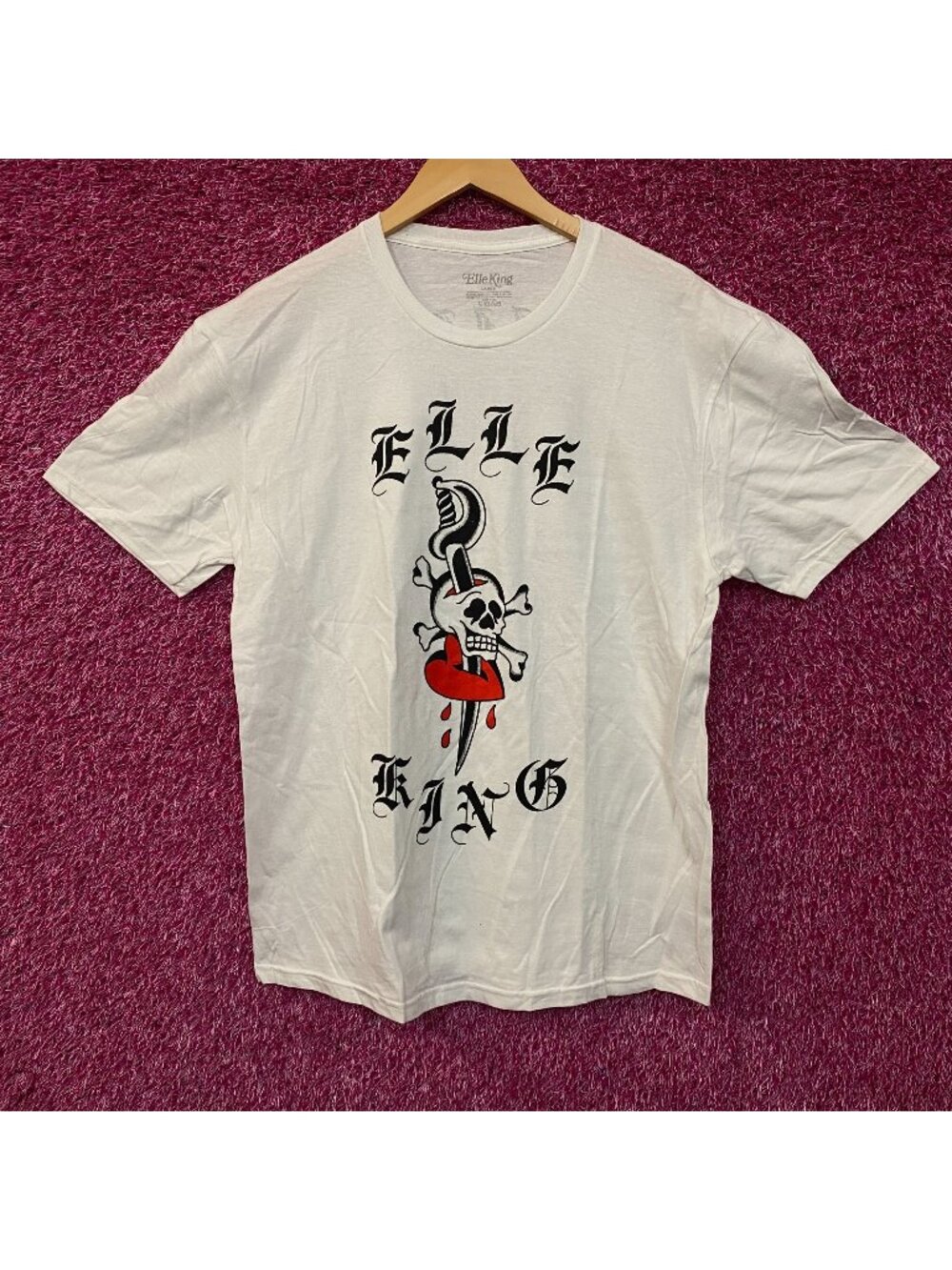 Elle King Dagger and Skull Graphic Tour T-Shirt Large